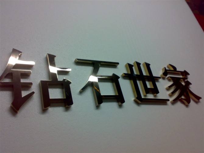 不锈钢字